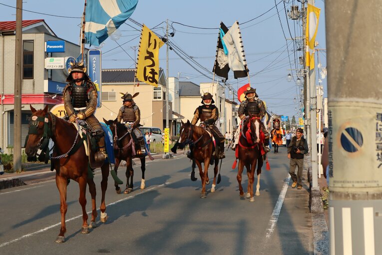 小高郷の帰り馬行列