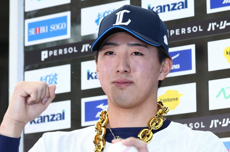 プロ5年目で初勝利を挙げた西武の22歳・黒田将矢。リリーフで13試合連続無失点を記録するなど好調のチームに貢献している　©JIJI PRESS