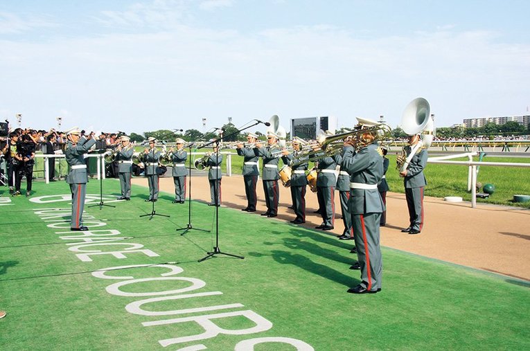 わずか20秒の演奏で熱気は最高潮に ／ photograph by 陸上自衛隊中央音楽隊提供