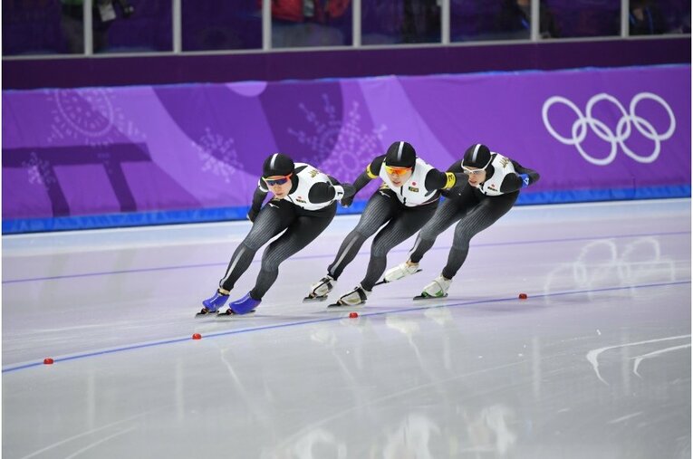 平昌五輪の女子パシュート©Kaoru Watanabe/JMPA