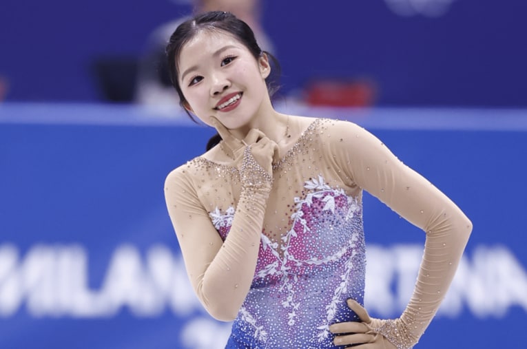 日本のフィギュアで史上最年少のメダリストになった中井亜美（17歳） ／ photograph by Sunao Noto／JMPA