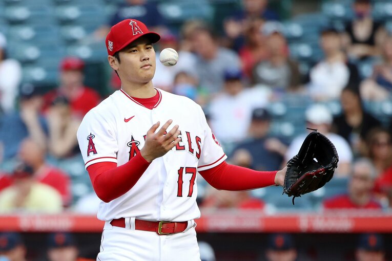 6月17日タイガース戦に登板した大谷翔平　©︎Getty Images