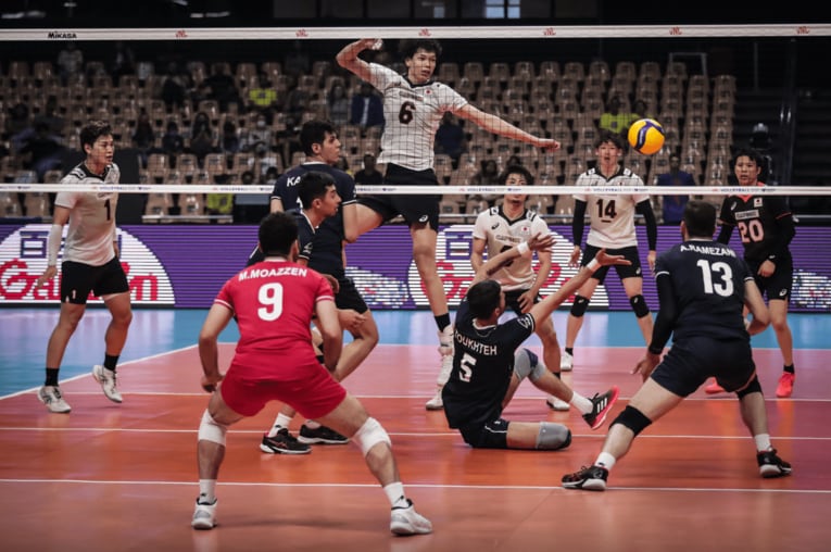 ネーションズリーグ・イラン戦　©︎FIVB