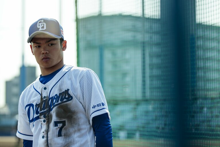 2019年3月、1年目の根尾　©Kiichi Matsumoto