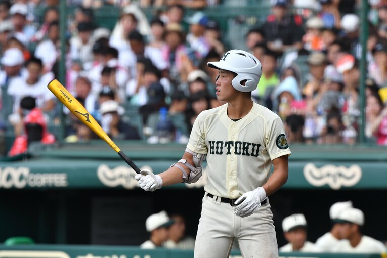 報徳学園時代の小園海斗（2018年ドラ1）　©Hideki Sugiyama