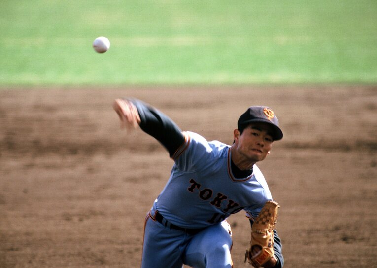 巨人時代の桑田真澄（1989年）©BUNGEISHUNJU