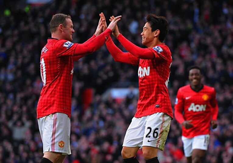 マンチェスター・U時代の香川 ／ photograph by Getty Images