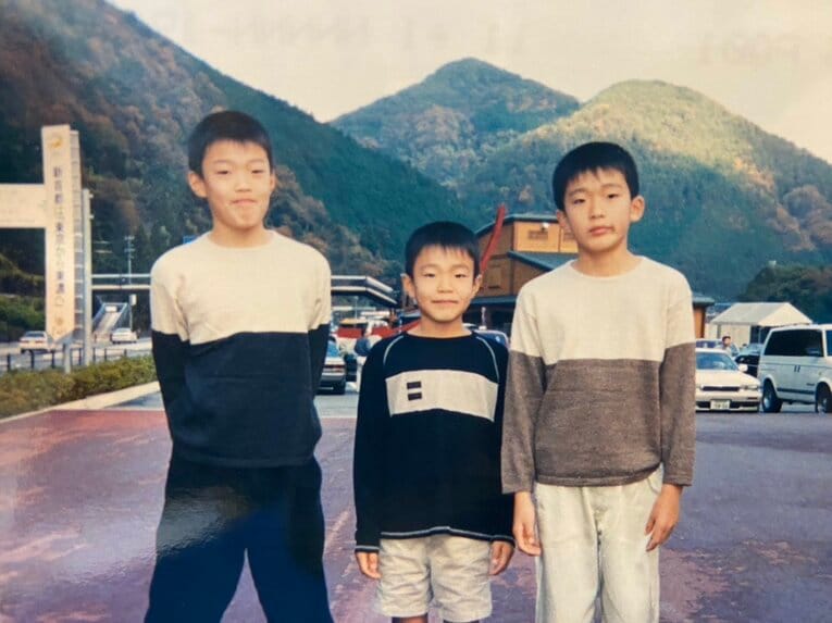 深津三兄弟（本人提供）