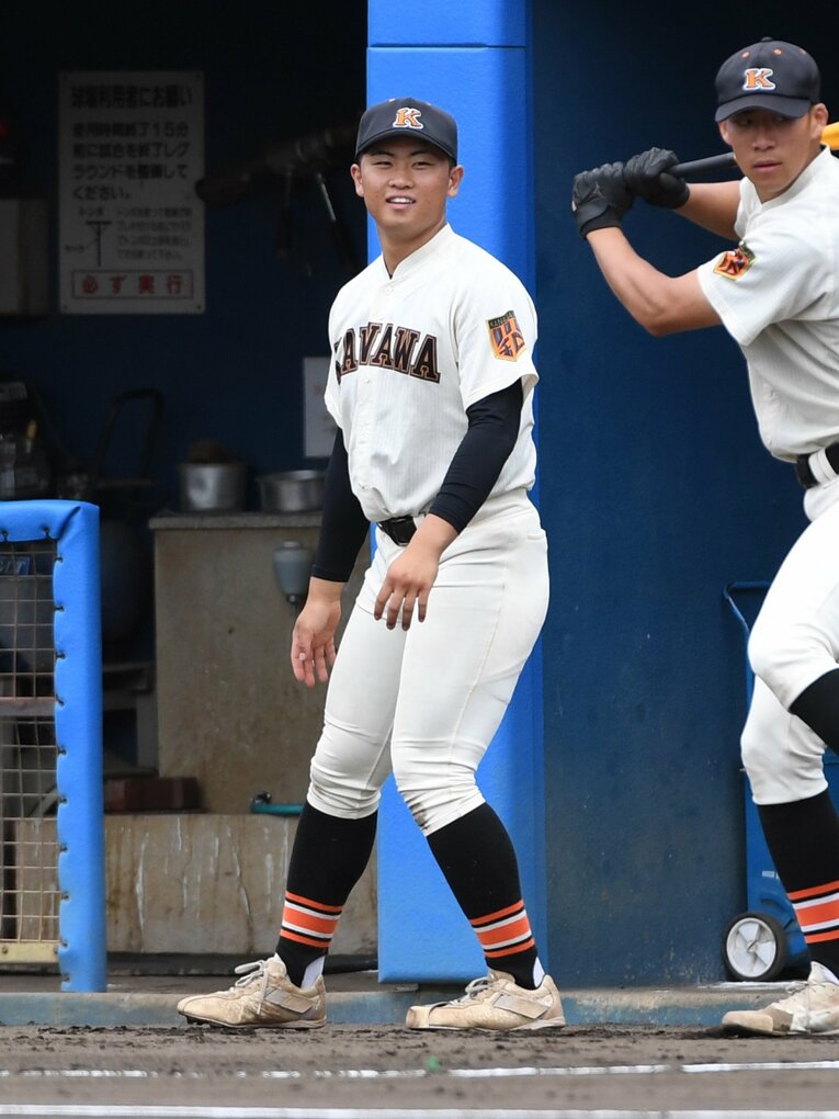 最速146キロを誇る神奈川の進学校・川和高のエースサウスポーだった浜岡　©Sankei Shimbun