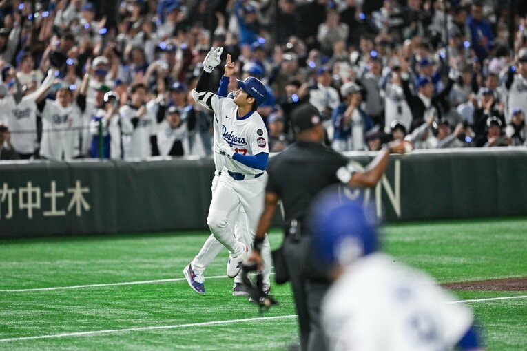 日本開幕シリーズでの大谷翔平　©Nanae Suzuki