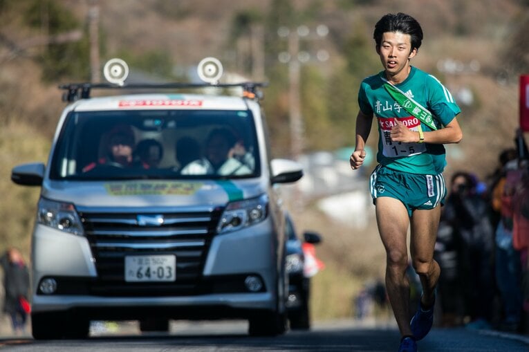 貞永隆佑（青学大）　第93回箱根駅伝 ／ photograph by Nanae Suzuki