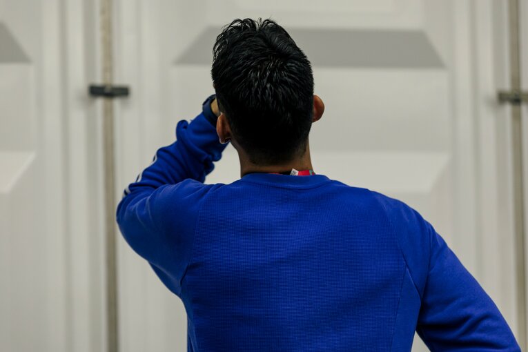 クロアチア戦翌日の会見での吉田麻也（3／3）　©Kiichi Matsumoto/JMPA