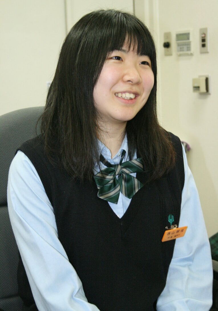 2014年、初段昇段時の西山　©JIJI PRESS