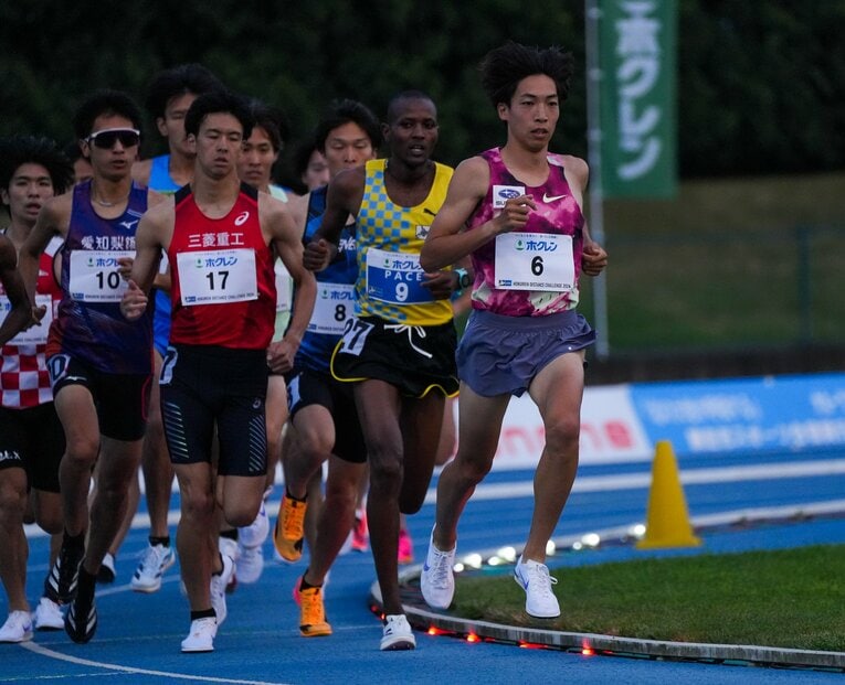 五輪前の最終調整レースのホクレン記録会ではラストスパートで異次元のキレを見せた　©Satoshi Wada