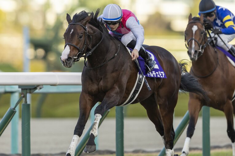 直線で抜け出したドルチェモア　©Photostud