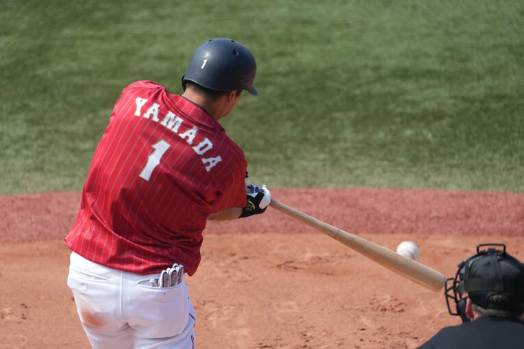 メキシコ戦で3ランHRを放つ山田。侍ジャパンのリードオフマンとしてチームを牽引