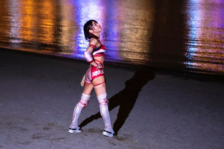 「芸能人に何ができる」批判も…大河出演女優・向後桃が辿り着いた“約束の地”「私はスターダムでプロレスがしたい」《特別グラビア》(29)