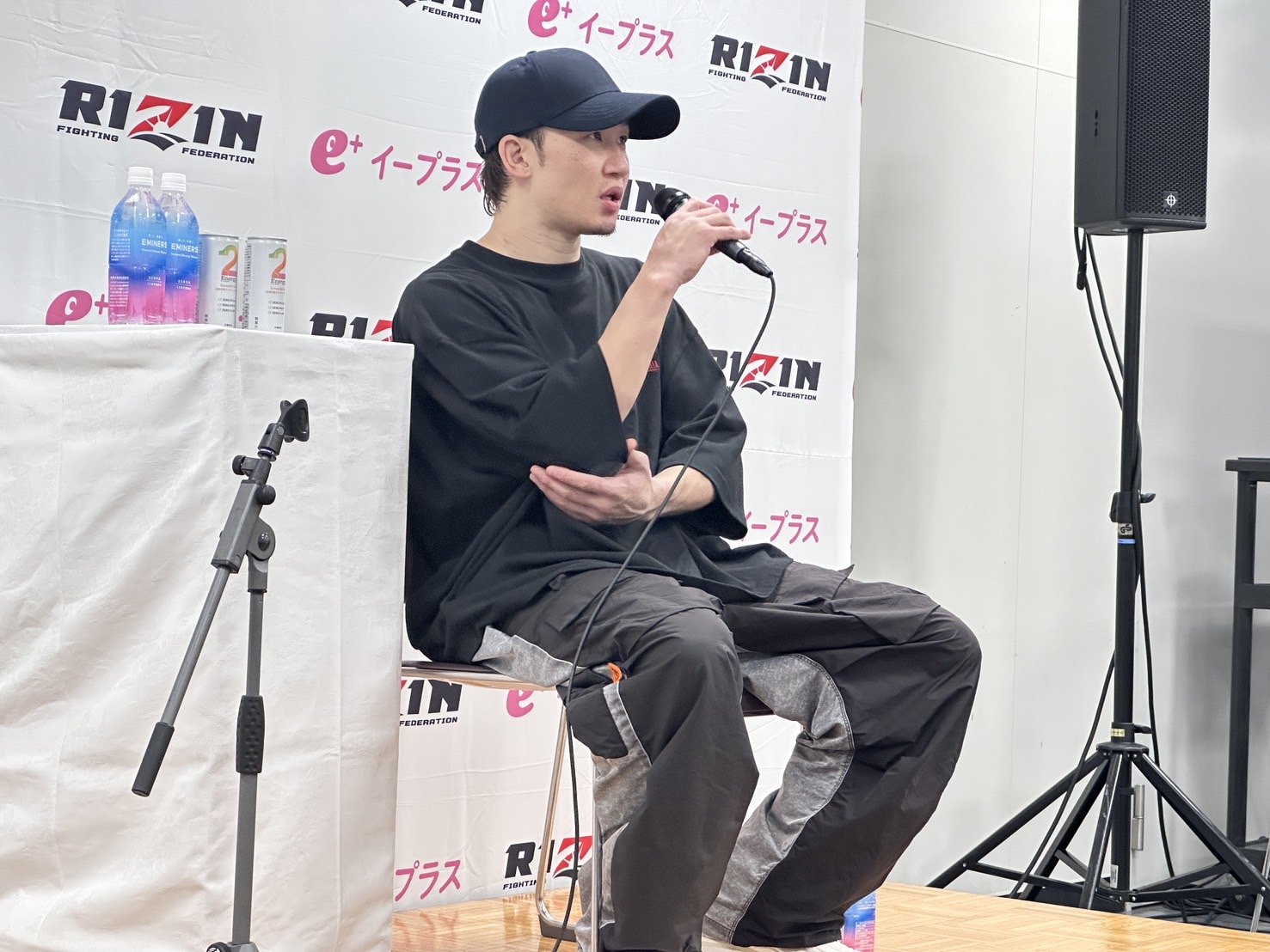 試合後にはクレベルやケラモフとの再戦についても言及した　©Norihiro Hashimoto