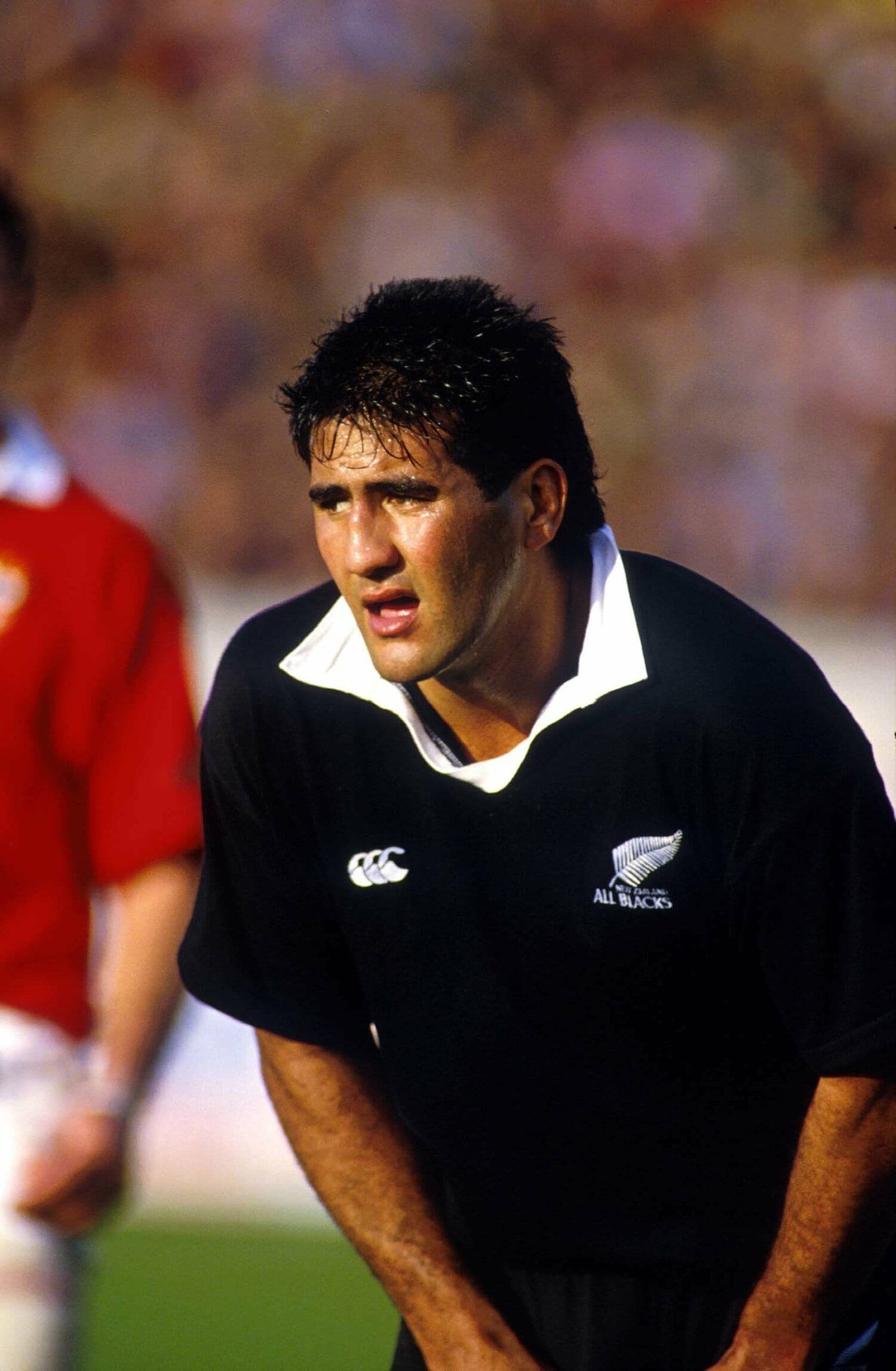 1992年から95年にかけてオールブラックスの一員としてプレーしたジェイミー・ジョセフ　©︎AFLO