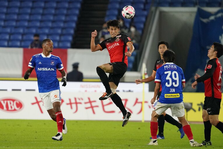米本ら軸となるセンターラインが機能した名古屋　©︎Etsuo Hara/Getty Images