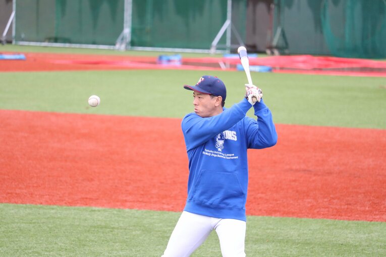 富士大野球部を率いる安田慎太郎監督　©Genki Taguchi