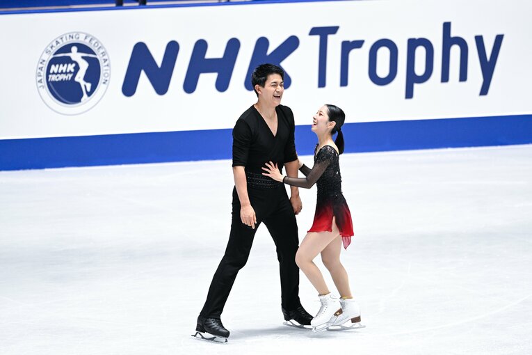 演技を終えたりくりゅう