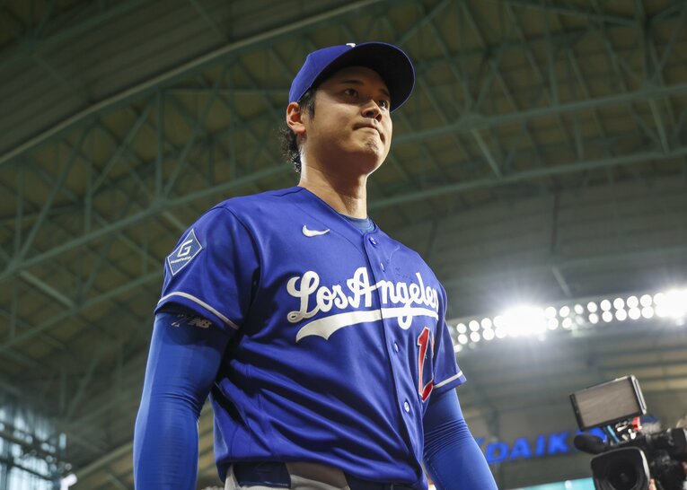 アストロズ戦での大谷。敗戦投手にこそなったものの7回2失点の好投を見せた　©Getty Images