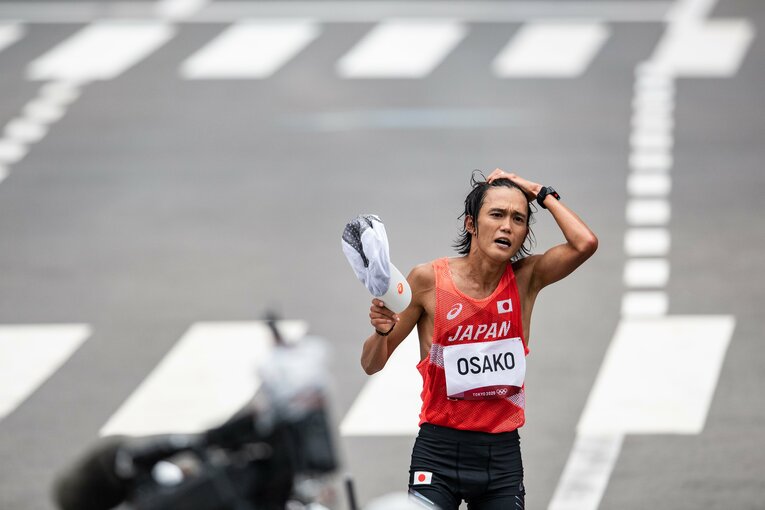 東京五輪、マラソンで6位入賞を果たした大迫傑　©︎Nanae Suzuki/JMPA