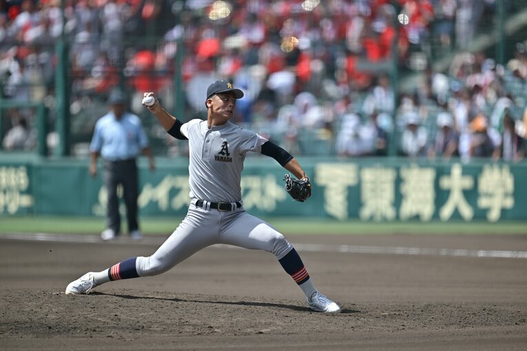 今大会でエースナンバーを背負った関だが、中学時代は決して有名力手ではなかった　©︎Hideki Sugiyama