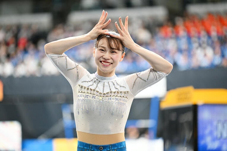 10年ぶりのNHK杯優勝を飾った杉原愛子　©AFLO