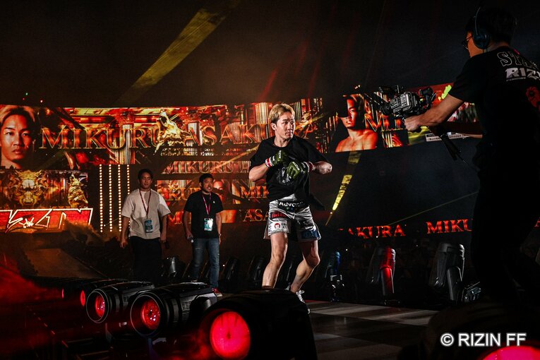 朝倉未来の出場が東京ドームを埋める最大の要因となった　©RIZIN FF