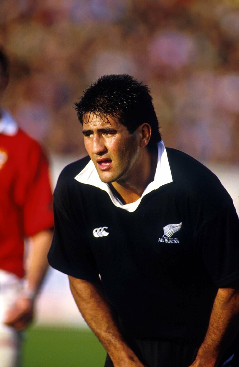 1992年から95年にかけてオールブラックスの一員としてプレーしたジェイミー・ジョセフ　©︎AFLO