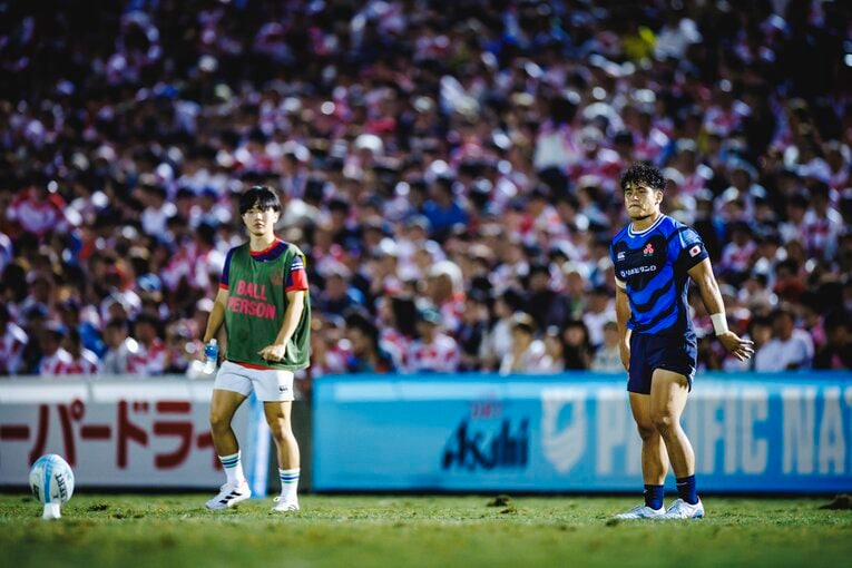 難敵フィジーを相手に劇的な逆転勝利を収めたフィジー戦　©Kiichi Matsumoto