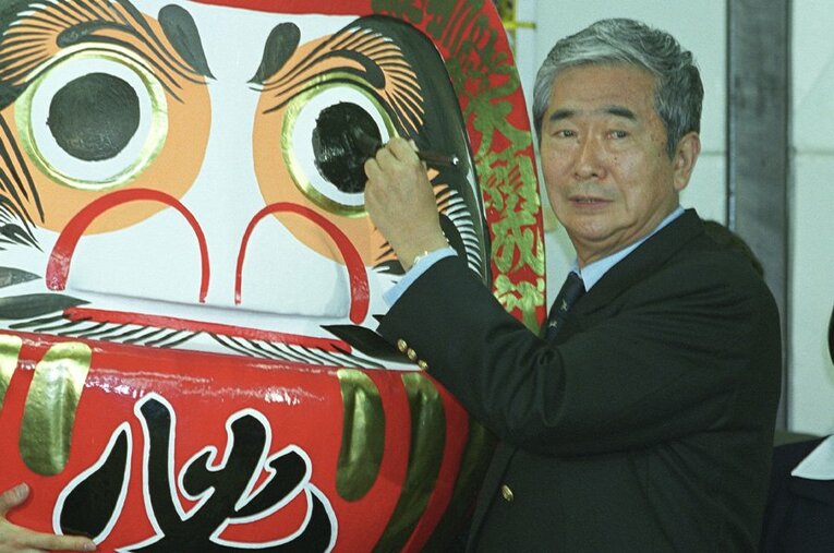 今年2月1日、89歳で亡くなった石原慎太郎。1956年に『太陽の季節』で芥川賞受賞、東京都知事や運輸大臣などを歴任。一時期、全日本キックボクシング協会のコミッショナーを務めた ／ photograph by BUNGEISHUNJU