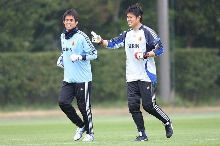 オシムジャパン時代の川口能活と川島　©Sports Graphic Number