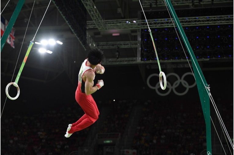 リオ五輪の内村航平 ／ photograph by Asami Enomoto/JMPA