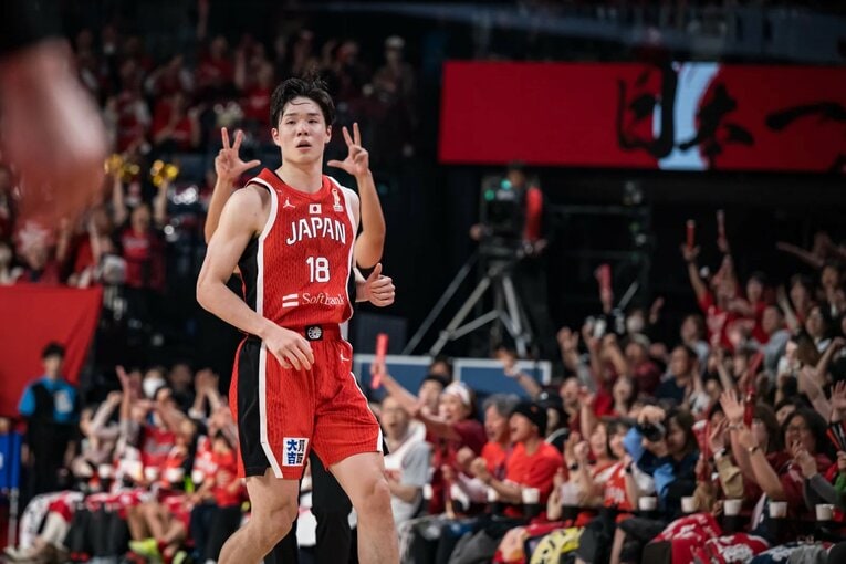 FIBAワールドカップ予選 vs韓国（2026年3月1日）©︎FIBA