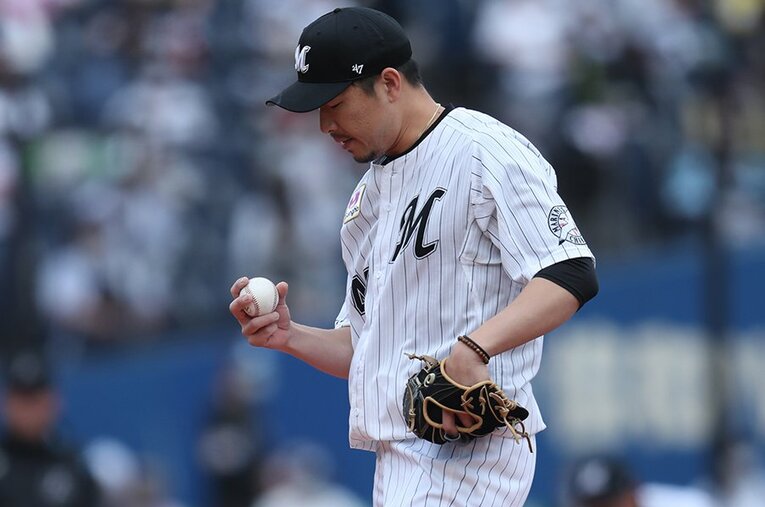 2016年からロッテに加入した田中靖洋。中継ぎとして優勝を目指すチームを支えている ／ photograph by Chiba Lotte Marines