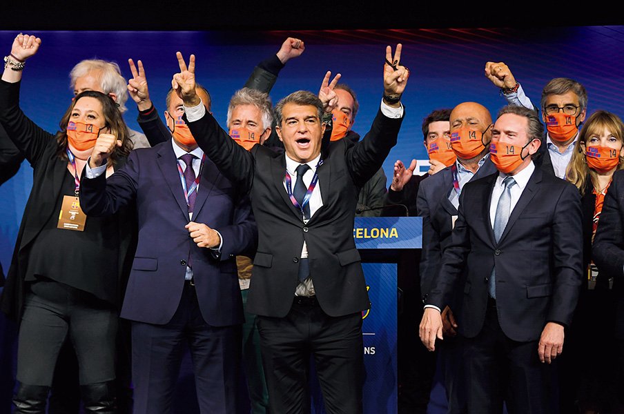混沌バルサの新会長ラポルタ、“2度目”の公約の行方は。～メッシ依存脱却も？～＜Number Web＞ photograph by Getty Images