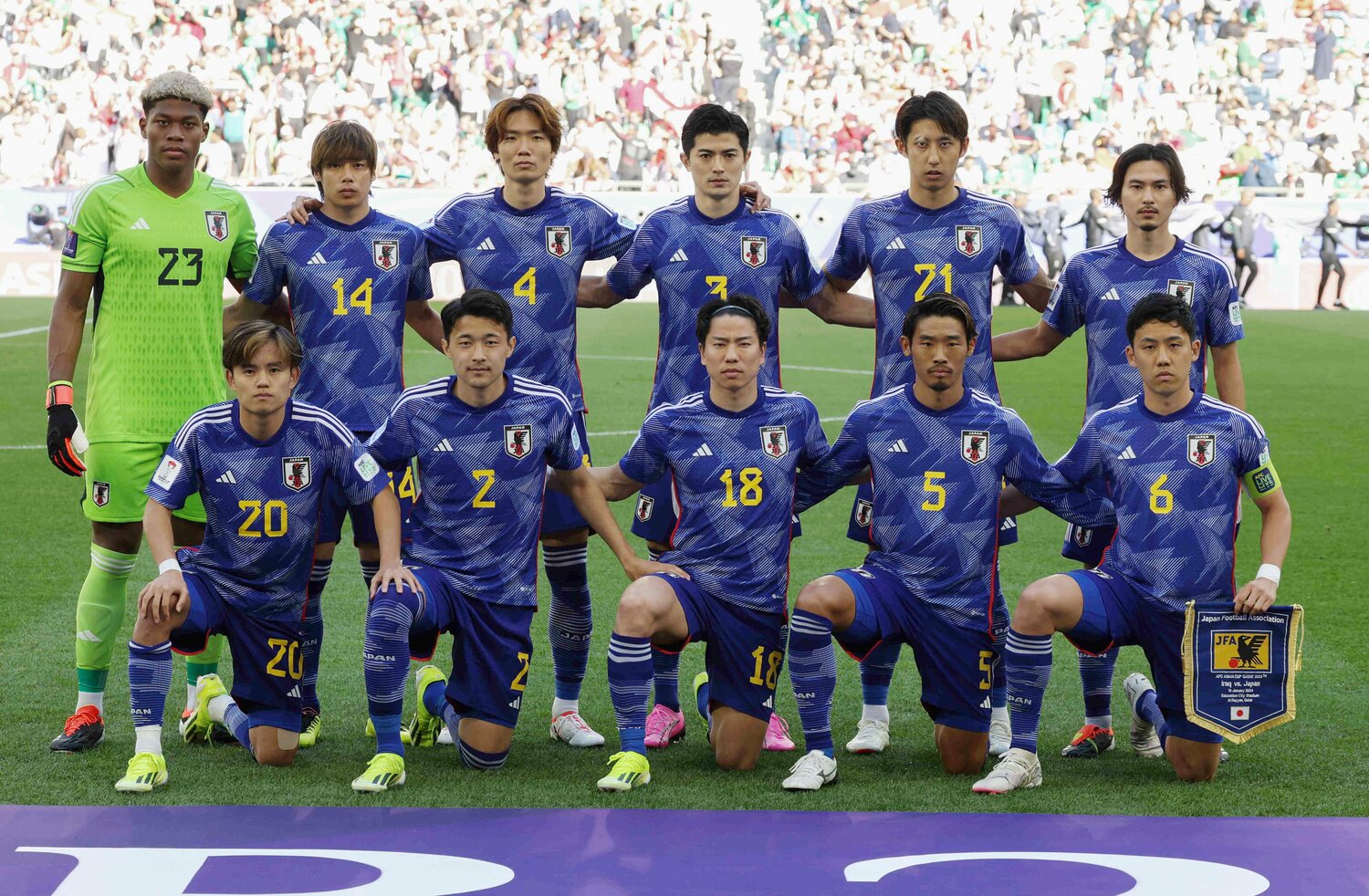 イラク戦のスタメン　©JIJI PRESS