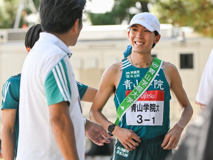 〈青山学院大学〉「圧倒的な走りを見せて、総合優勝に貢献する」3年間遠回りしてきた逸材・鶴川正也（4年）が最初で最後の箱根駅伝に懸ける決意＜Number Web＞ photograph by Nanae Suzuki