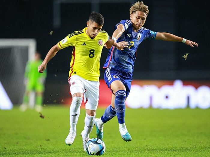 松木玖生のPK失敗よりも…「後半に落ちるチームはW杯にいない」U-20日本代表がコロンビアに突きつけられた“試合の機微と強度の欠如”＜Number Web＞ photograph by Hector Vivas - FIFA/Getty Images