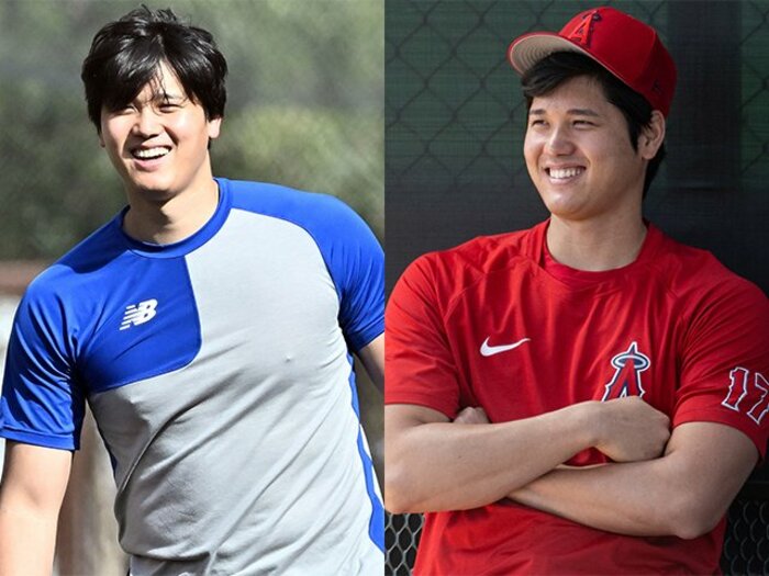 「ショウヘイは生まれながらにして…」大谷翔平“キャンプから愛されまくり”な超才能「信じられない」トラウトら“エ軍の元仲間”が感嘆した日＜Number Web＞ photograph by JIJI PRESS/Nanae Suzuki