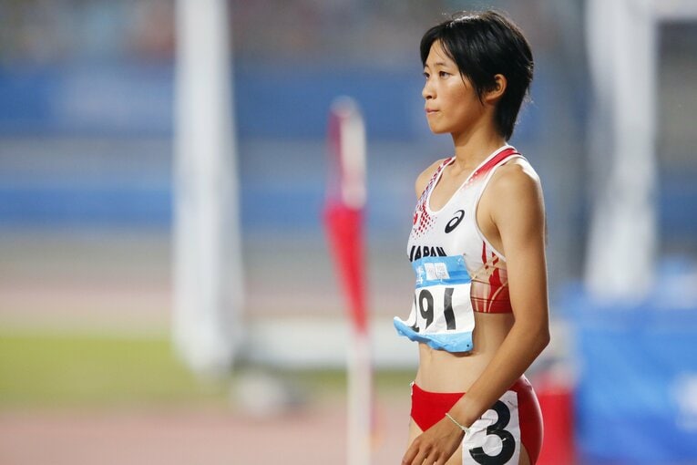 高1で出場したユースオリンピックでは800ｍで8位入賞　©AFLO