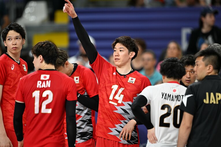 石川祐希（パリ五輪 ドイツ戦）©︎Naoya Sanuki/JMPA