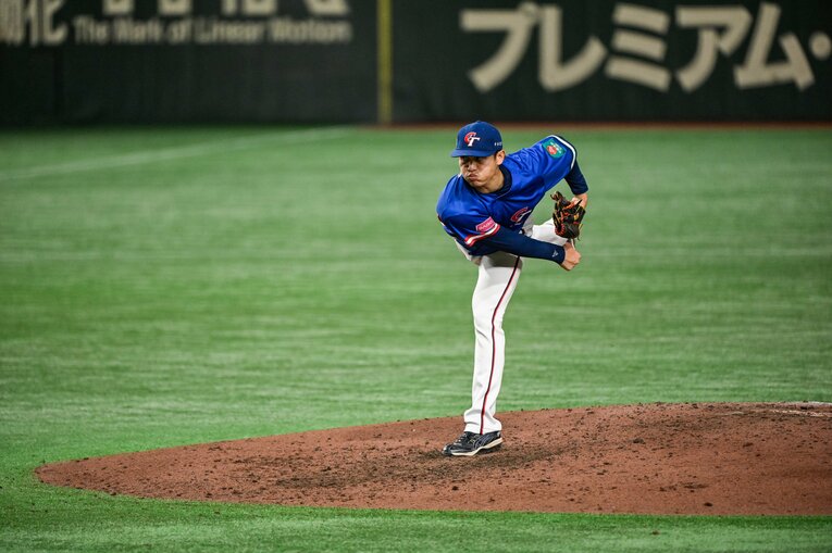 台湾2番手の張奕はNPB通算4勝で、23年に西武から戦力外に。打てない相手とも思えなかったが…　©Nanae Suzuki
