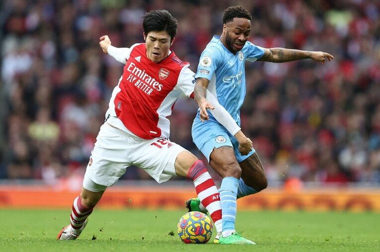 首位を走るシティ相手にハイパフォーマンスを見せた冨安。改めて不可欠な存在であることを証明した ／ photograph by Getty Images