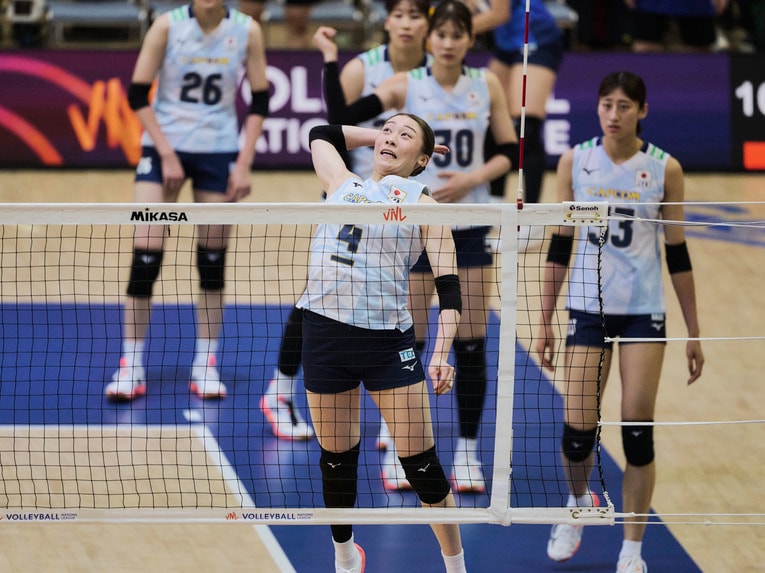 バレーボールネーションズリーグ 韓国戦　©︎Yuki Suenaga