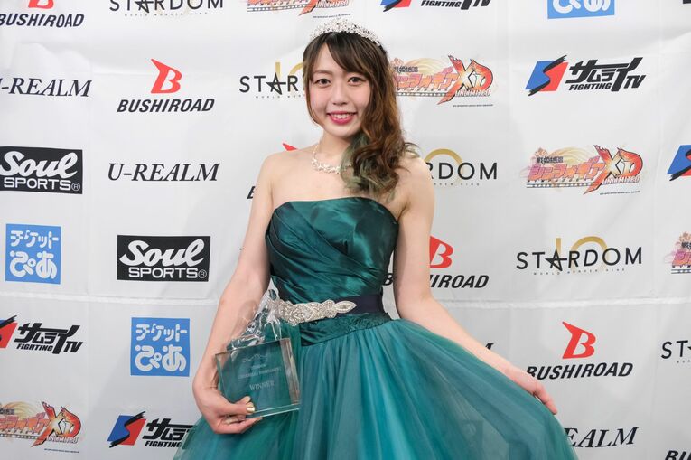 シンデレラトーナメントで優勝した際の上谷　©Norihiro Hashimoto