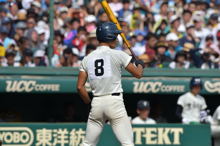 第100回大会決勝戦での大阪桐蔭・藤原　©︎Hideki Sugiyama